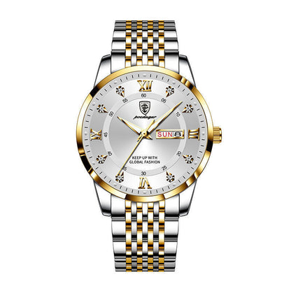 Men's Waterproof Luminous Calendar Quartz Watch