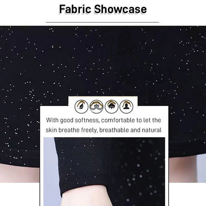Glitter Stretch Slim Zipper Dress