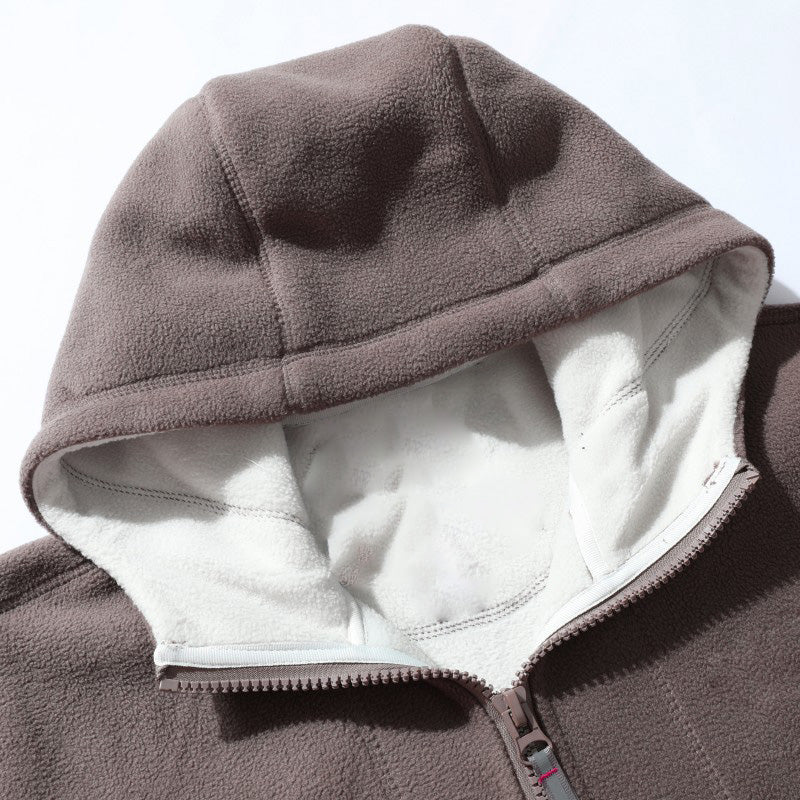 ⏳LIMITED SALE 49% OFF🎁Men's Double-Faced Faux Fleece Warm Hooded Jacket