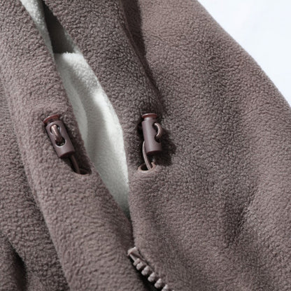 ⏳LIMITED SALE 49% OFF🎁Men's Double-Faced Faux Fleece Warm Hooded Jacket