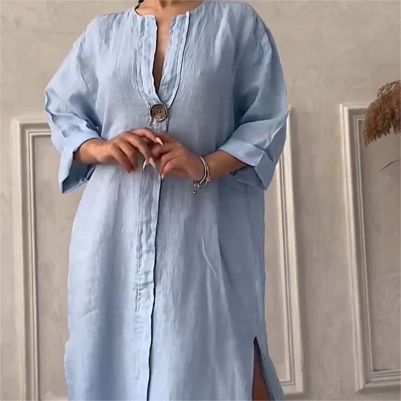🎉Last Day Promotion 50% OFF💃Casual Breathable V-Neck Dress