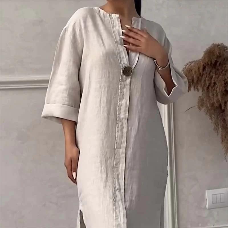 🎉Last Day Promotion 50% OFF💃Casual Breathable V-Neck Dress