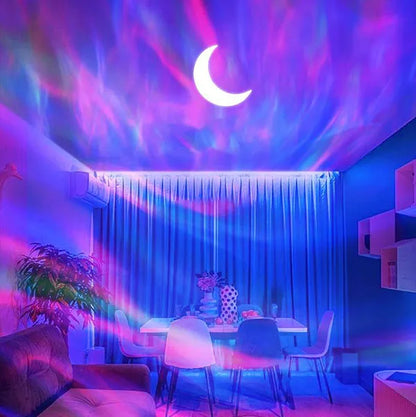 Not only projects the Northern Lights, but also plays music, your exclusive party gadget!