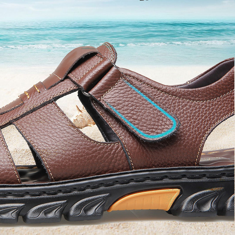 🔥High quality leather casual sandals for men 【Non-slip, foot massage】