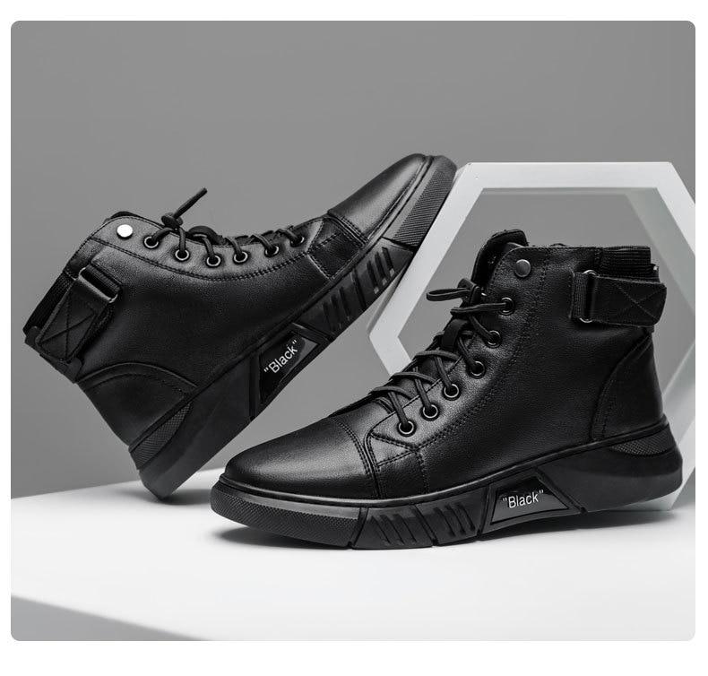 🎁 Hot Sale 49% OFF 🔥MARTINI' BLACK LEATHER BOOTS