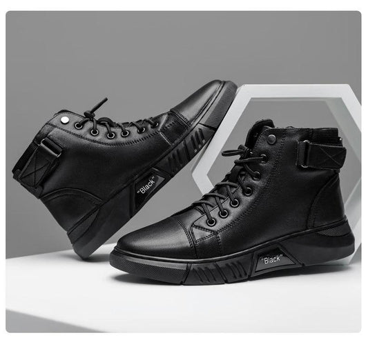 🎁 Hot Sale 49% OFF 🔥MARTINI' BLACK LEATHER BOOTS