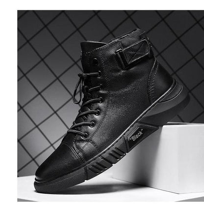 🎁 Hot Sale 49% OFF 🔥MARTINI' BLACK LEATHER BOOTS