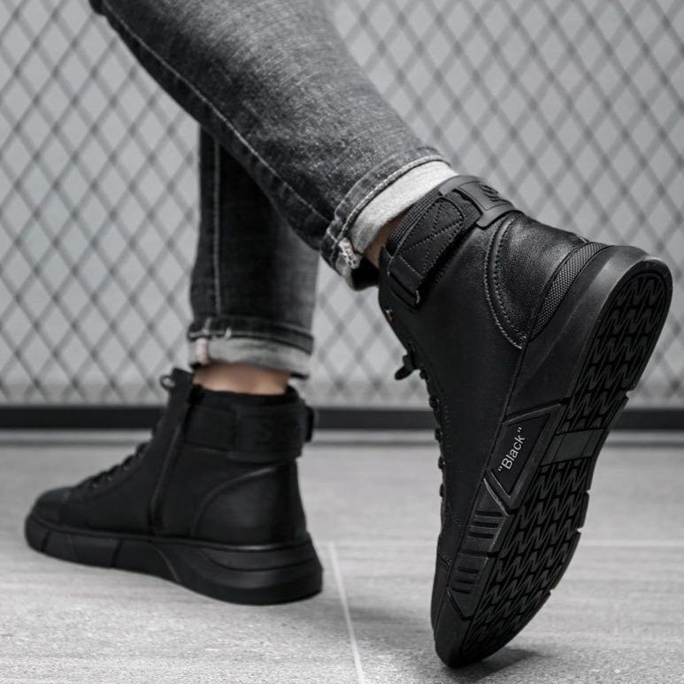 🎁 Hot Sale 49% OFF 🔥MARTINI' BLACK LEATHER BOOTS