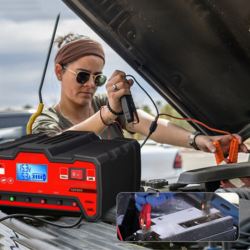 Automotive Intelligent Pulse Repair Battery Charger