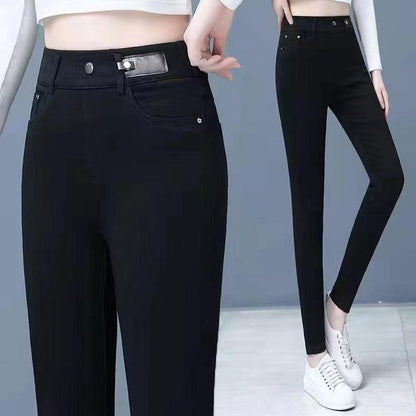 🔥HOT SALE 50% OFF💕Women's High Waist Slim Stretch Warm Skinny Jeans