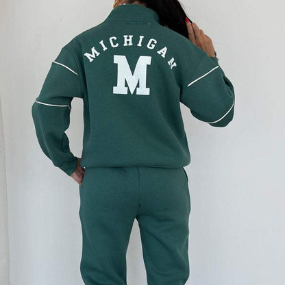 ✨Winter Offer💖Casual Line Sweatshirt 2-Piece Set