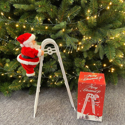 🔥 Start preparing now-Up to 50% OFF 🎄Electric Chimney Climbing Santa Claus Musical Toys