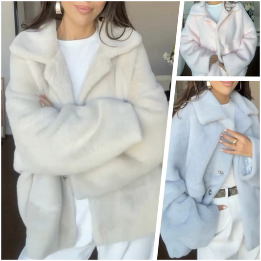 🌹Soldes d'hiver : 49 % de réduction🌹Manteau d'hiver ample à revers en peluche pour femme⏰Livraison gratuite pour une durée limitée