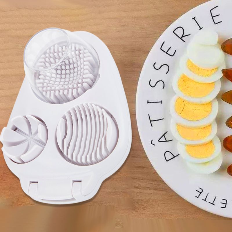 🔥Hot Sale 50% 0FF🔥Multifunctional 3-in-1 Egg Slicer