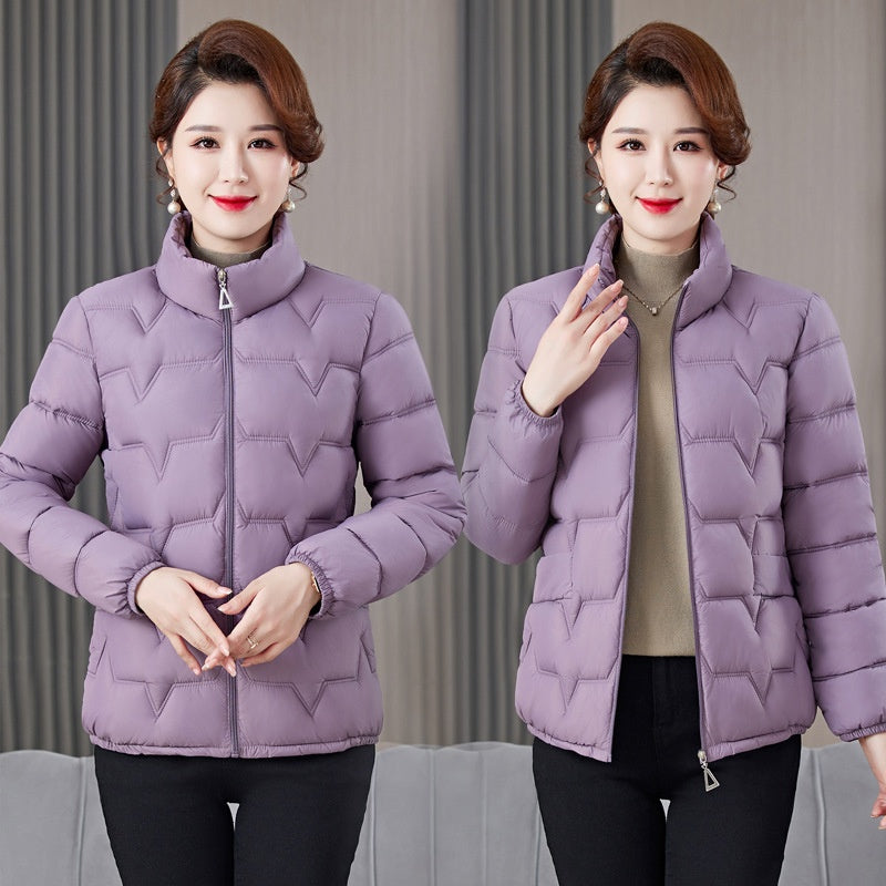 ❄️Offres spéciales d'hiver❄️Doudoune matelassée chaude à col montant pour femme