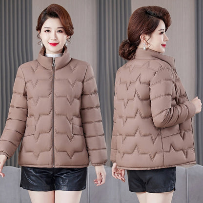 ❄️Offres spéciales d'hiver❄️Doudoune matelassée chaude à col montant pour femme