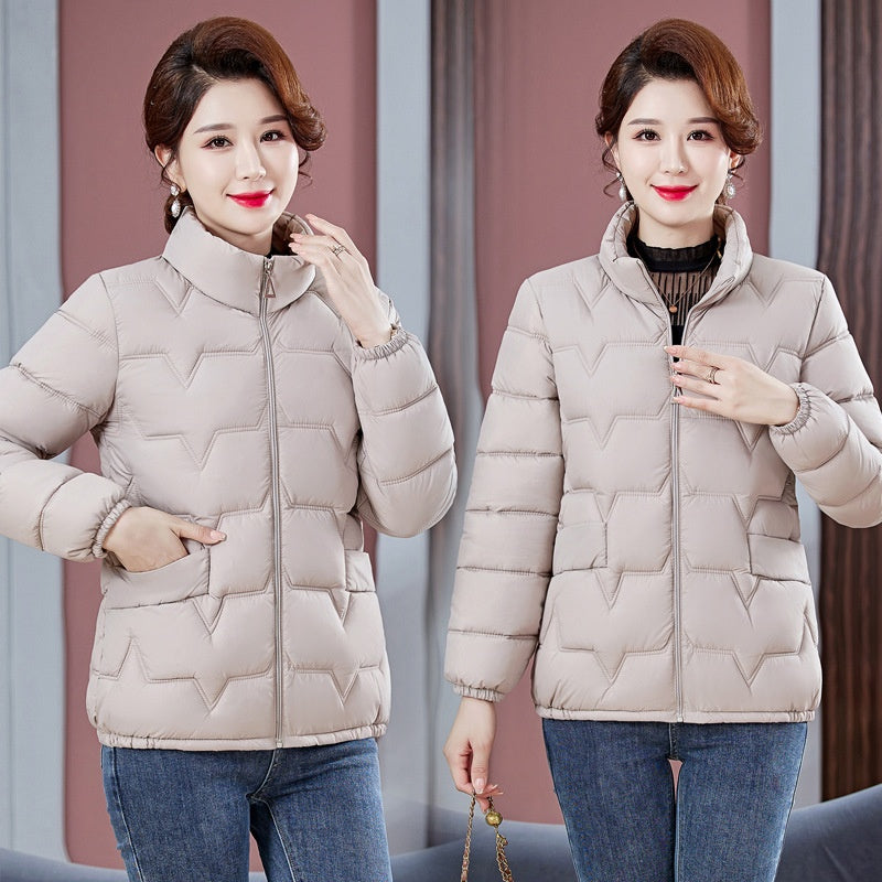 ❄️Offres spéciales d'hiver❄️Doudoune matelassée chaude à col montant pour femme