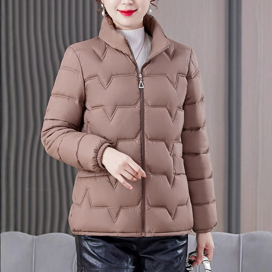 ❄️Offres spéciales d'hiver❄️Doudoune matelassée chaude à col montant pour femme