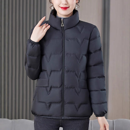 ❄️Offres spéciales d'hiver❄️Doudoune matelassée chaude à col montant pour femme