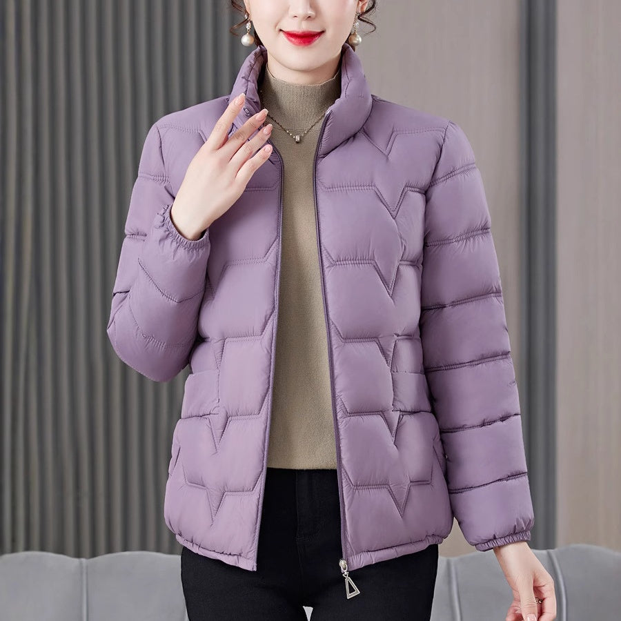 ❄️Offres spéciales d'hiver❄️Doudoune matelassée chaude à col montant pour femme