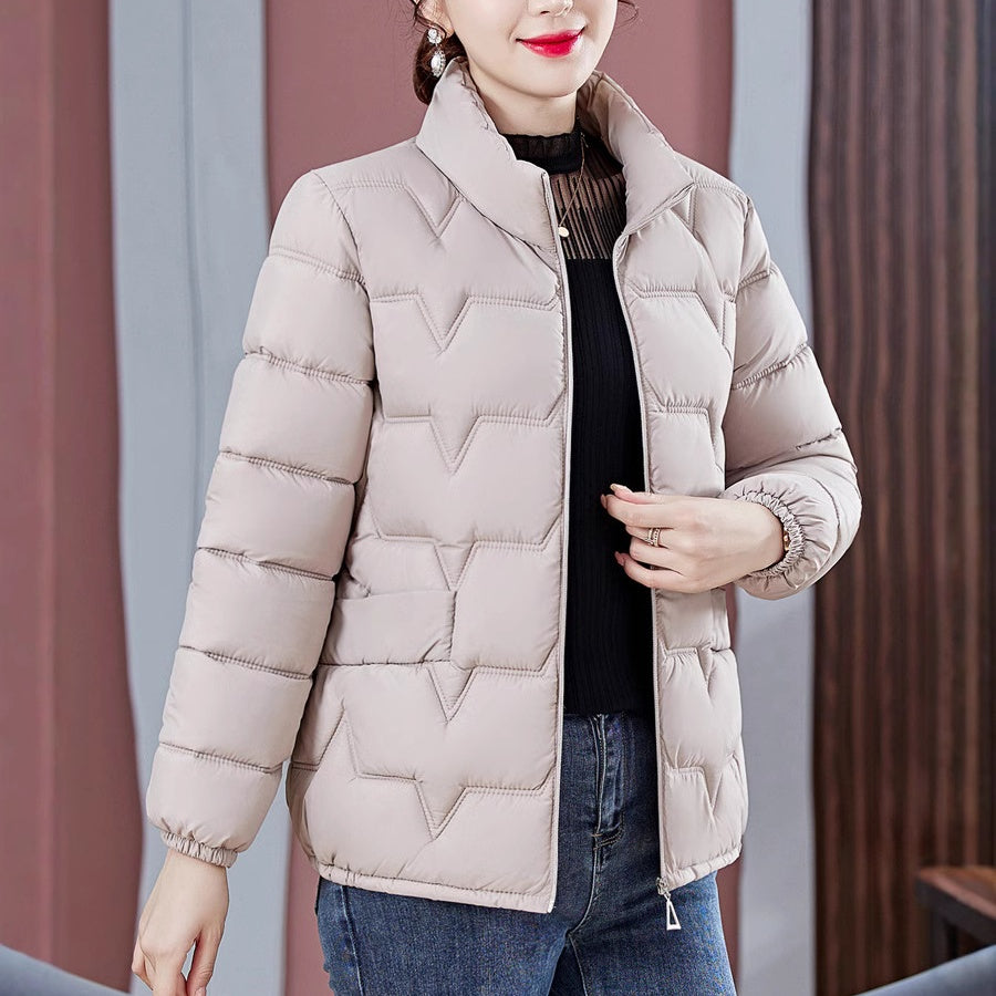 ❄️Offres spéciales d'hiver❄️Doudoune matelassée chaude à col montant pour femme