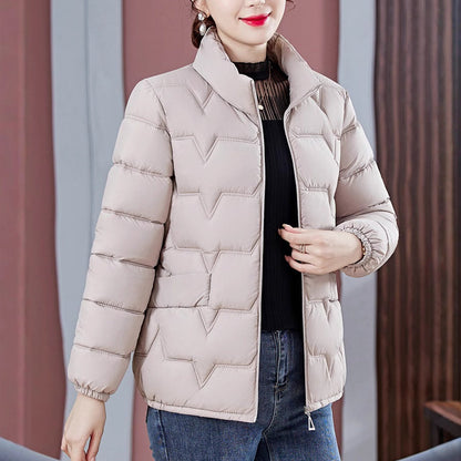 ❄️Offres spéciales d'hiver❄️Doudoune matelassée chaude à col montant pour femme