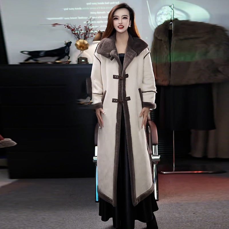 ❄️Offres spéciales d'hiver❄️ Manteau élégant doublé en peluche pour femme