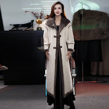 ❄️Offres spéciales d'hiver❄️ Manteau élégant doublé en peluche pour femme