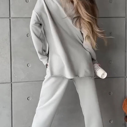 🎄Women's Casual Tracksuit Set with Oversized Trousers
