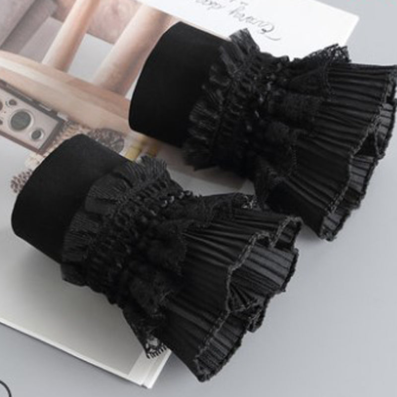 Detachable Elastic Lace Fake Sleeve Cuffs