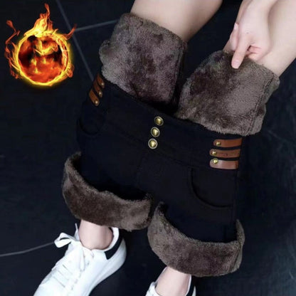 💖Women's High-Waisted Flared Pants with Plush Lining
