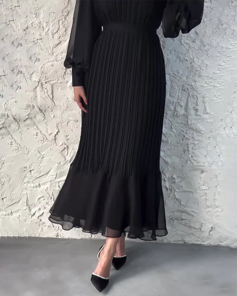 🎅Xmas Sales - 50% OFF🎄Sophisticated long pleated dress