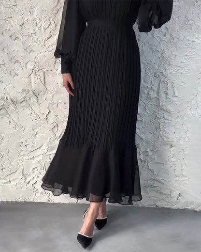 🎅Xmas Sales - 50% OFF🎄Sophisticated long pleated dress