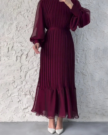 🎅Xmas Sales - 50% OFF🎄Sophisticated long pleated dress
