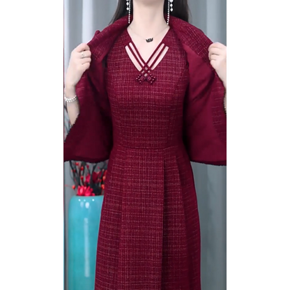 🎉Bonne année ! 50 % de réduction 🛍️Ensemble 2 pièces blazer et robe sans manches pour femme