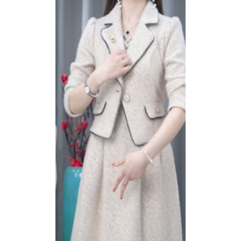 🎉Bonne année ! 50 % de réduction 🛍️Ensemble 2 pièces blazer et robe sans manches pour femme