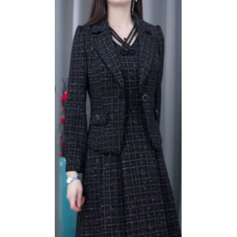 🎉Bonne année ! 50 % de réduction 🛍️Ensemble 2 pièces blazer et robe sans manches pour femme