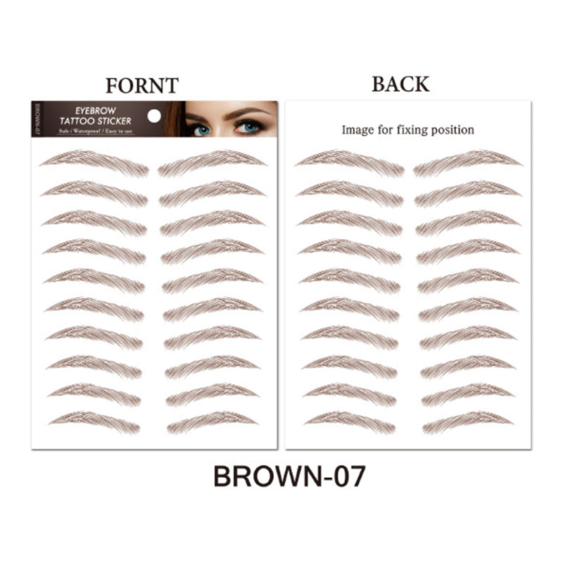 🎉Vente chaude 50% de réduction 🛍️Autocollant de tatouage de sourcils 3D imperméable et longue durée