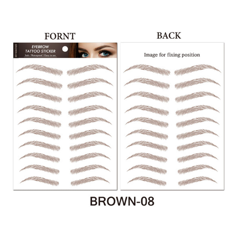 🎉Vente chaude 50% de réduction 🛍️Autocollant de tatouage de sourcils 3D imperméable et longue durée