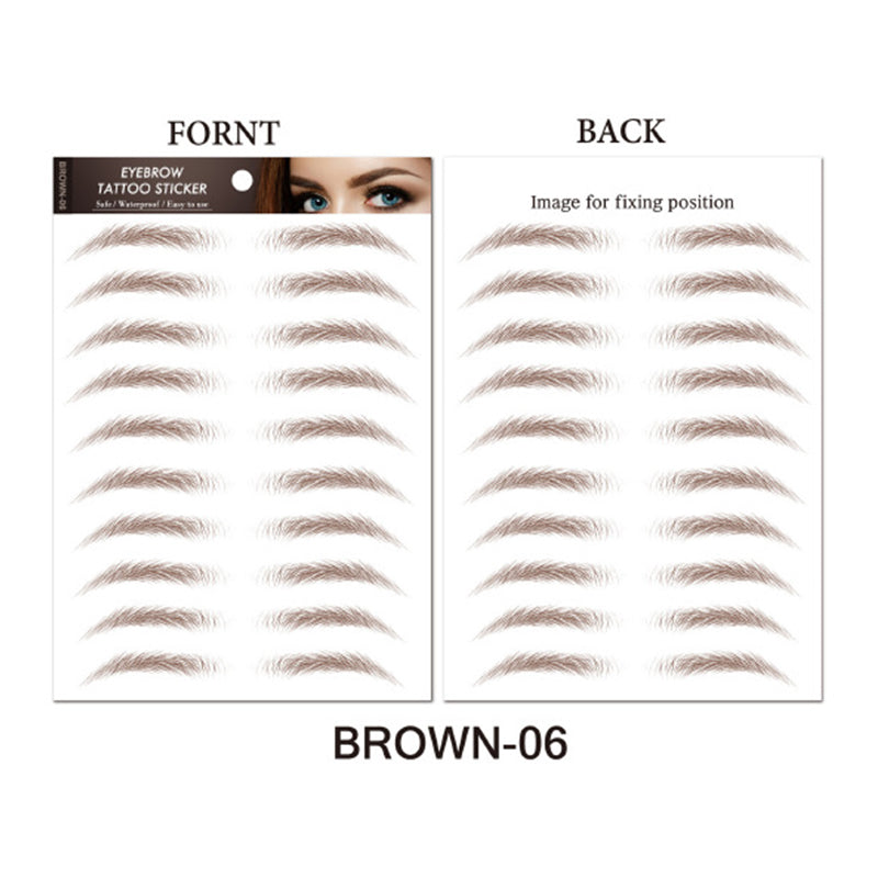 🎉Vente chaude 50% de réduction 🛍️Autocollant de tatouage de sourcils 3D imperméable et longue durée