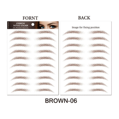 🎉Vente chaude 50% de réduction 🛍️Autocollant de tatouage de sourcils 3D imperméable et longue durée