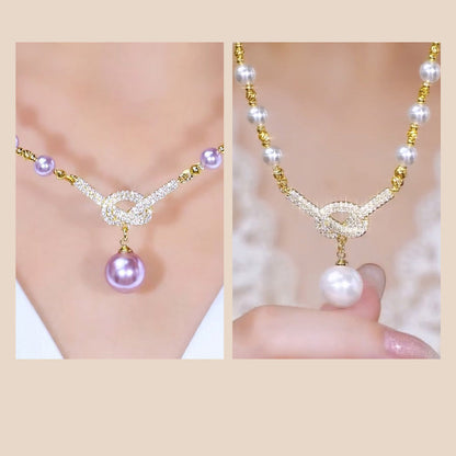 Women's Elegant Simulated Pearl Necklace