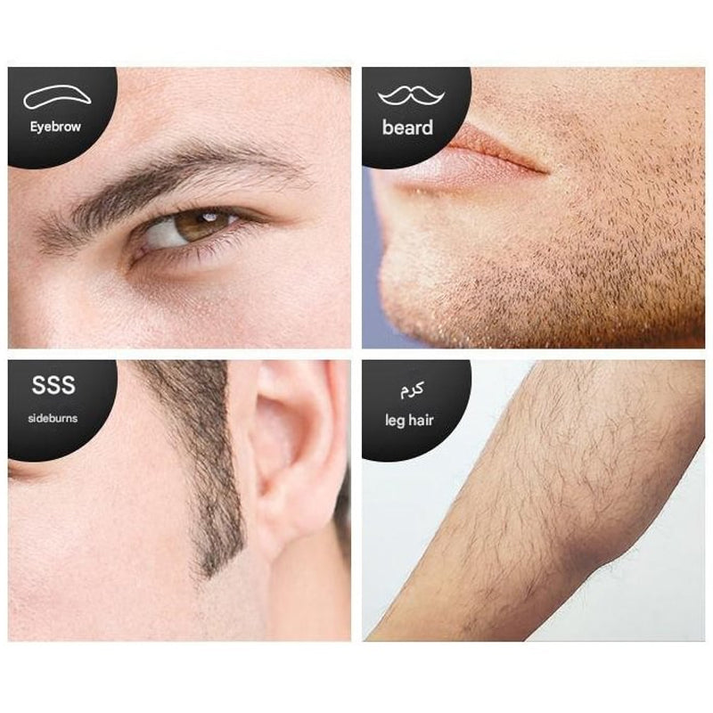 Electric Nose Hair Trimmer Cleaning Tool Men's Battery Rechargeable