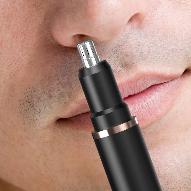 Electric Nose Hair Trimmer Cleaning Tool Men's Battery Rechargeable