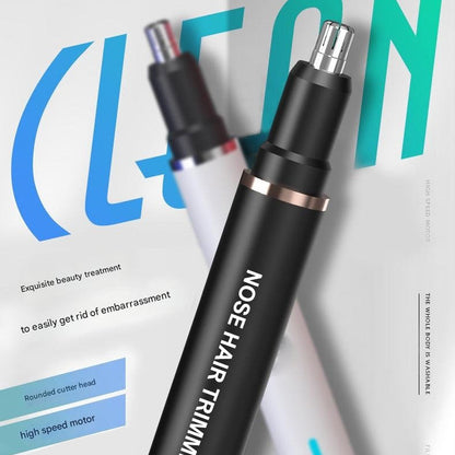 Electric Nose Hair Trimmer Cleaning Tool Men's Battery Rechargeable