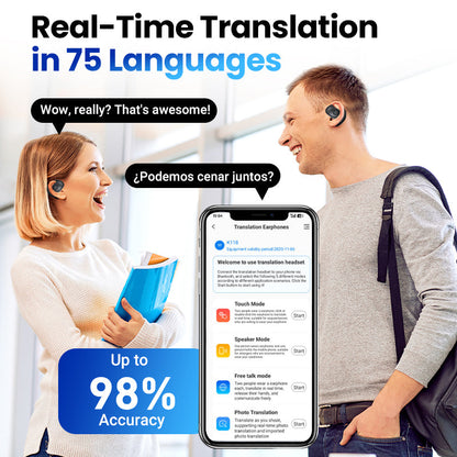 🔥New Year's Special Offer:50% OFF🎉Bluetooth AI Translation Headset🎧