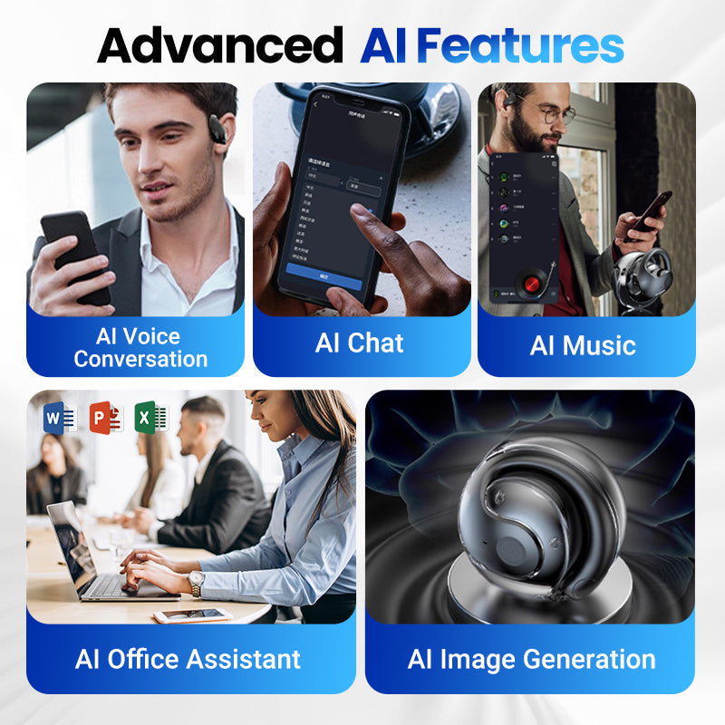🔥New Year's Special Offer:50% OFF🎉Bluetooth AI Translation Headset🎧