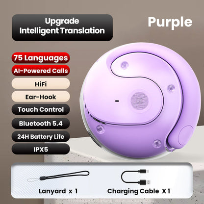 🔥New Year's Special Offer:50% OFF🎉Bluetooth AI Translation Headset🎧
