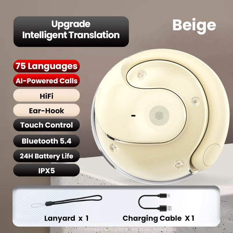 🔥New Year's Special Offer:50% OFF🎉Bluetooth AI Translation Headset🎧