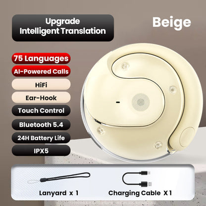 🔥New Year's Special Offer:50% OFF🎉Bluetooth AI Translation Headset🎧